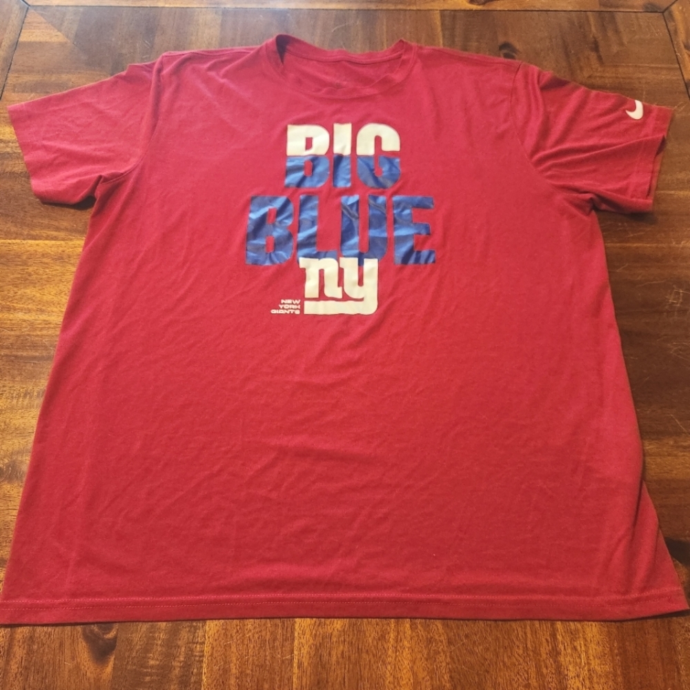 Nike Tee New York Giants Big Blue Dri Fit Men's Shirt Size XL